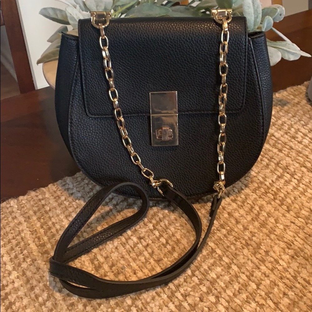 Express faux leather small crossbody